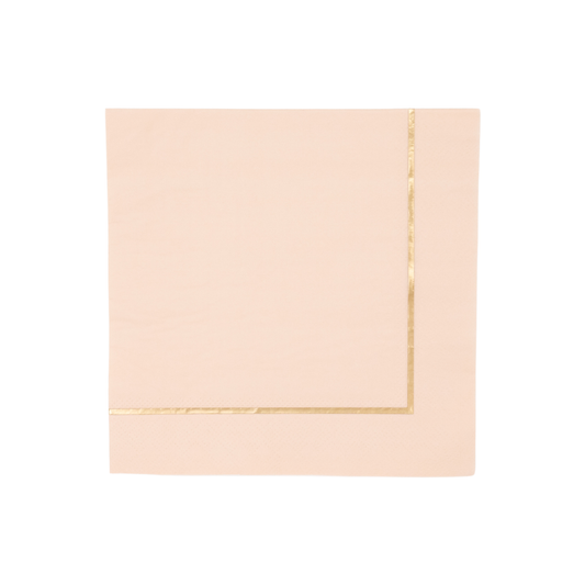 SWEET PEACH PREMIUM LARGE NAPKINS Bonjour Fête