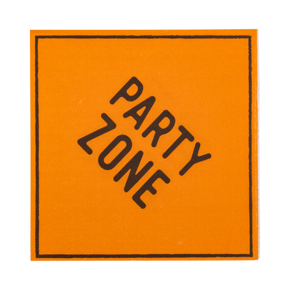 Construction Sign Cocktail Napkin