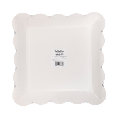 Scattered Soccer Ball Paper Plate