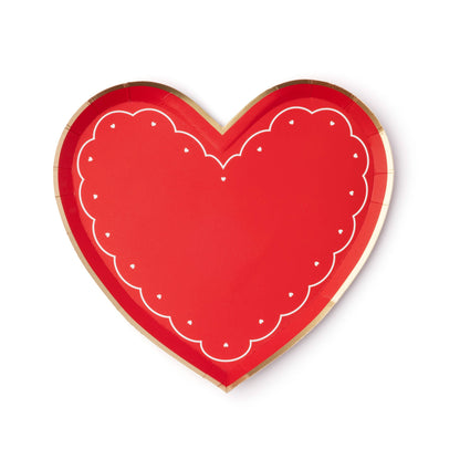 VALENTINE HEART DESSERT PLATES