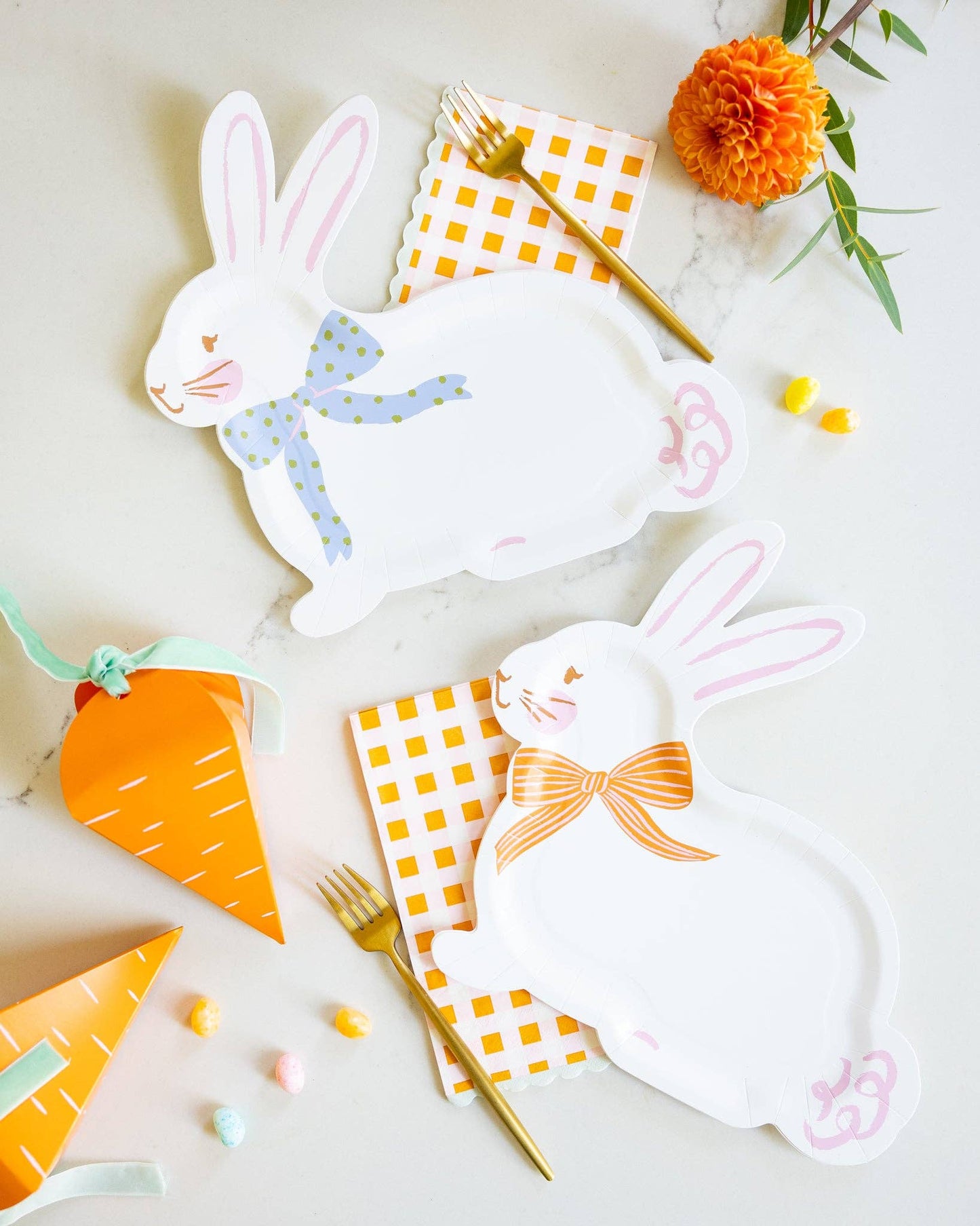 Bunny Shaped Plate Set