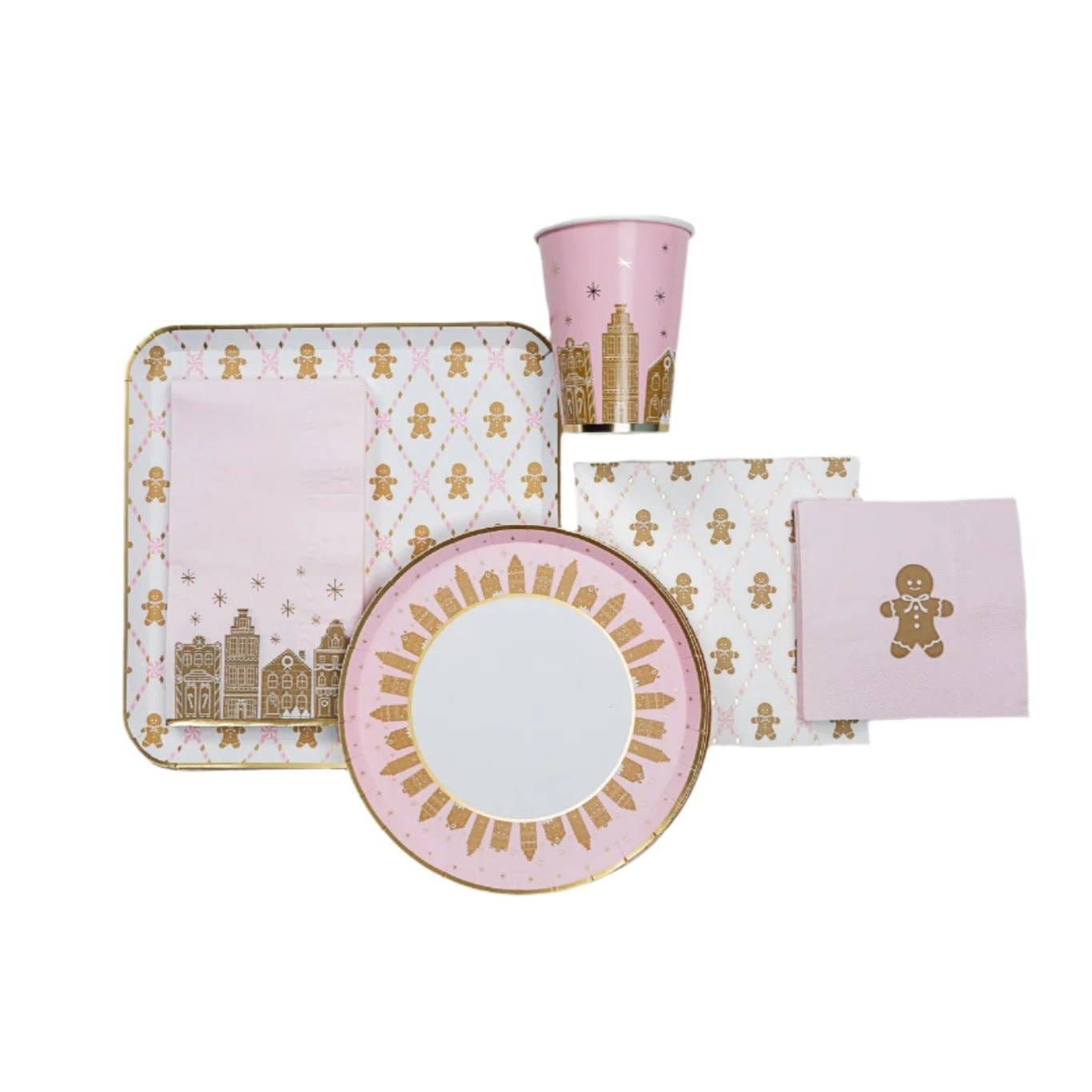 PINK GINGERBREAD CUPS