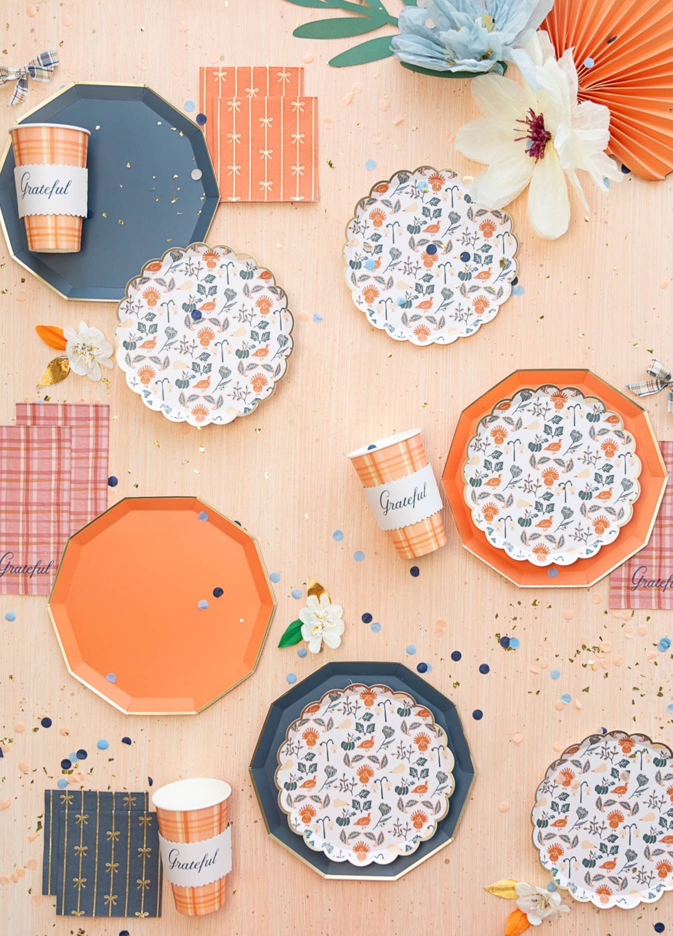 SUNKISSED ORANGE PREMIUM DINNER PLATES Bonjour Fête