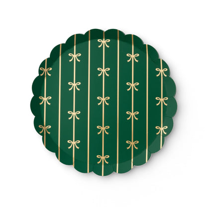 EMERALD GREEN SIGNATURE BOW SMALL PLATES