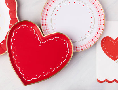 VALENTINE HEART DESSERT PLATES