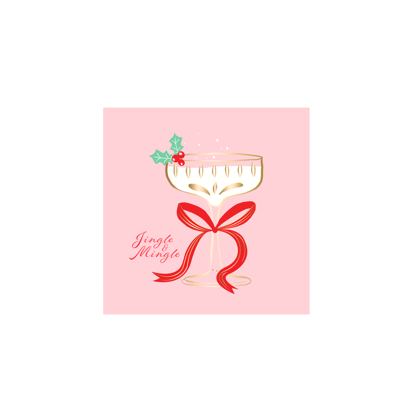 JINGLE MINGLE SPIRITS COCKTAIL NAPKINS