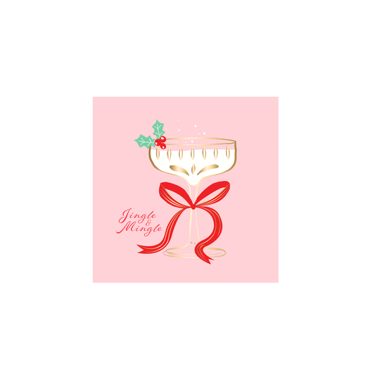 JINGLE MINGLE SPIRITS COCKTAIL NAPKINS