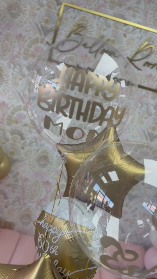Personalized Bubble Clearz Balloon