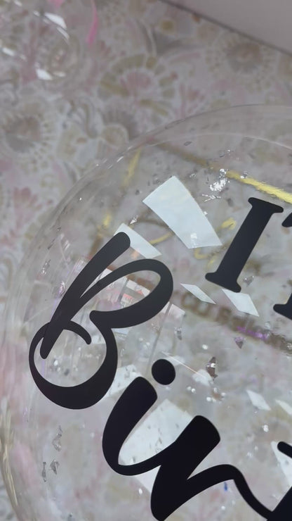 Personalized Bubble Clearz Balloon