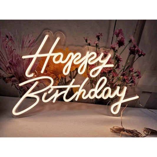 Happy Birthday Neon Sign Rental